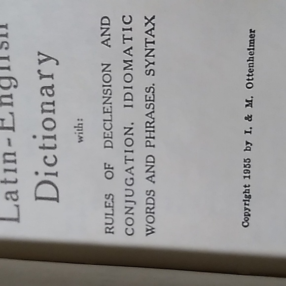1955 Latin-English Dictionary &  1974 French-English/English-French Dictonary - Picture 3 of 16